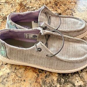 Hey Dude Gray Corduroy Loafers